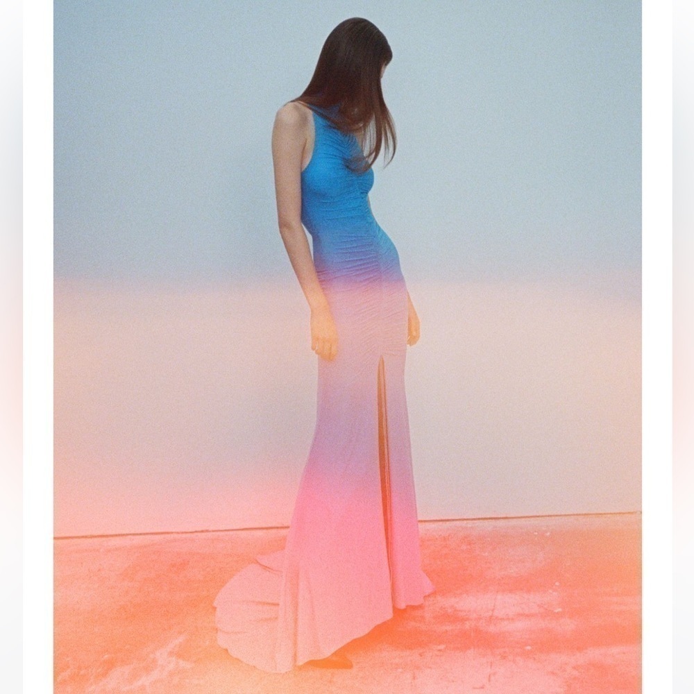 Alex Perry Lorne Gown Blue — image 3 of 6